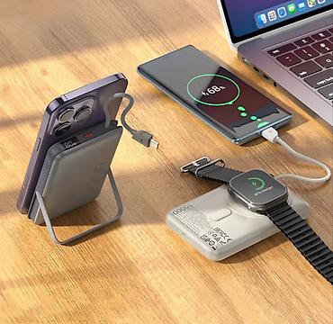hoco y108: Новый Hoco Q43 — магнитный беспроводной power bank 3‑в‑1, 10000 мА·ч — 2
