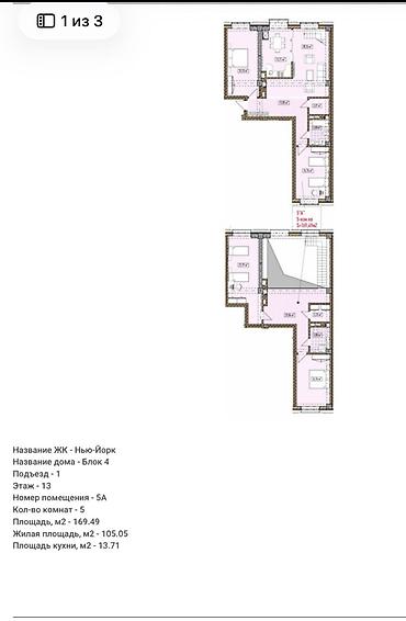 Продажа квартир: 5 комнат, 170 м², Асанбай мкр Элитка, Пентхаус этаж — 2