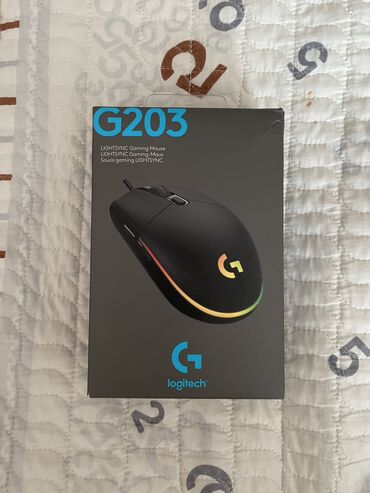 Компьютерные мышки: Продаю ИГРОВУЮ МЫШКУ LOGITECH G203 ORIGINAL 8000dpi новая с коробкой