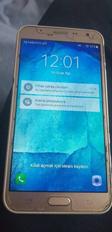 Samsung: Samsung Galaxy J7, 16 GB, rəng - Qızılı, Zəmanət, Düyməli, Sensor