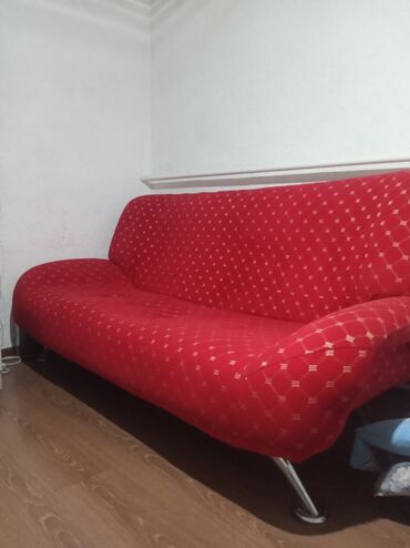 мебель выкуп: Диван-кровать, цвет - Красный, Б/у