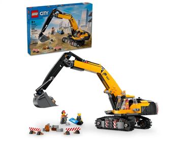 набор детский: Новинка июня 2024!Lego 60420 city 🌆желтый строительный экскаватор🚜
