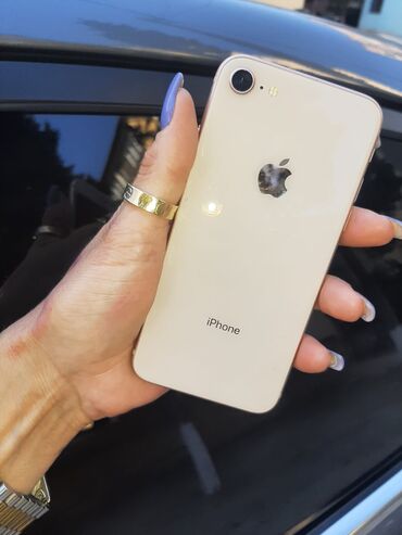 iphone 8 pilus: IPhone 8, 64 GB, Qızılı, Barmaq izi, Face ID
