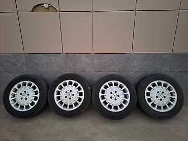 выкуп диски: Мерсовский 5-112 ромашка диска, Bridgstone дөнгөлөгү менен 225/55/16 — 4