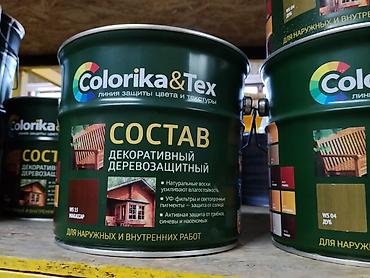 Сиңдиргич: Colorika & Tex — декоративный дерево-защитный состав для наружных — 1
