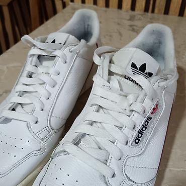 planika sebago cipele: Adidas Originals Continental 80 – bele kožne patike, broj 44,5 ug — 6
