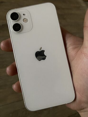 айфон бу: IPhone 12 mini, Б/у, 256 ГБ, Белый, 84 %