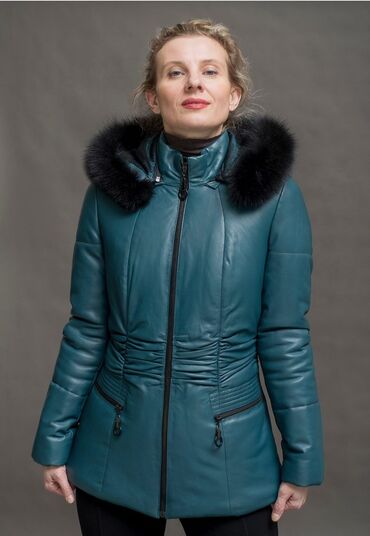 Кожаные куртки: Кожаная куртка, Натуральная кожа, С меховой отделкой, Стандарт — 1