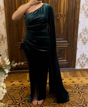 velür qadın donları: Вечернее платье, Макси, M (EU 38)
