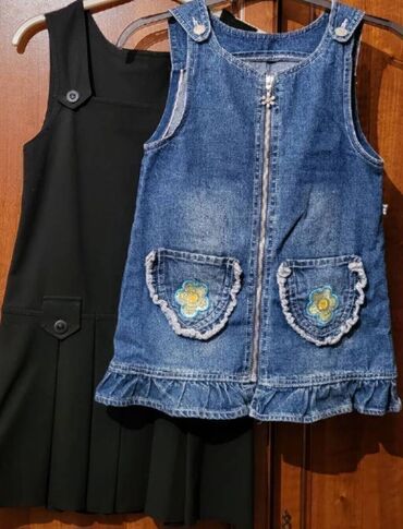 джинсовая сарафан платье: Детское платье, Новый
