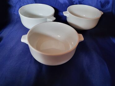 Kuhinjski setovi: Cinije nove,vintaz za supe,corbe,poslastice. polaris. Porcelanske — 7