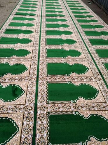 центрафуга для ковров: Жайнамаз, Новый, Ковролин для мечети, цвет - Зеленый