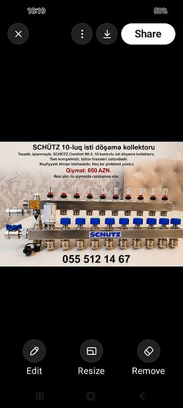 pol sixan: SCHÜTZ 10-luq isti döşəmə kollektoru Model: SCHÜTZ Comfort 90-3, 10 — 2