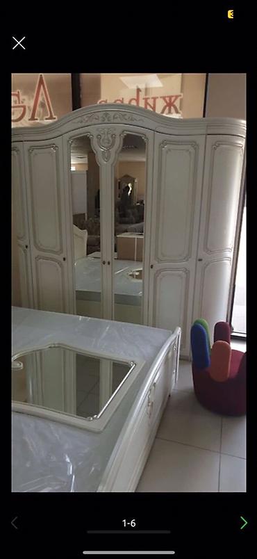 Спальные гарнитуры: Спальный гарнитур, Б/у, Двуспальная кровать, Белоруссия, МДФ, Самовывоз, цвет - Белый — 9