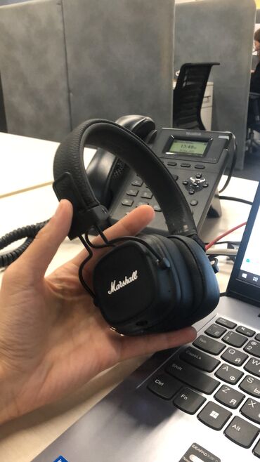 major: Simsiz (Bluetooth) Qulaqcıqlar, Marshall, rəng - Qara