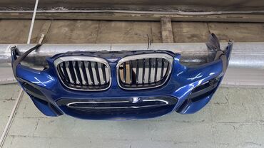 бмв x4: Передний Бампер BMW 2019 г., Б/у, цвет - Синий, Оригинал