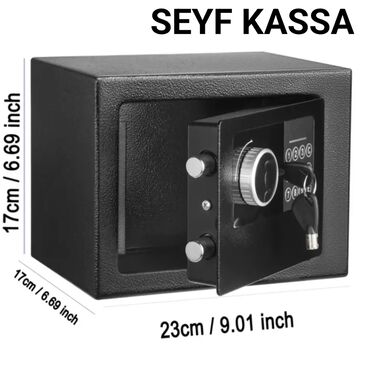 Seyflər: Seyf Kassa Kilidli. Təzə maldır. və çox saydadır. Həm Kod İlə Həm