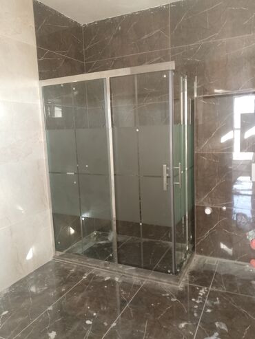 hazır hamam: Şüşə duş kabinəsi - Material: qalın temperli şüşə (şəffaf + qumvari