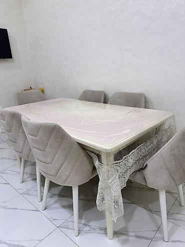 куплю мебель б у: Masa və 6 oturacaq 499 Azn satılır. Masa açılmır. Yeni kimidir hər — 1