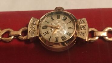 золото часы женские: Золотые часы "Чайка" с бриллиантами, 583 пробы, механические, с