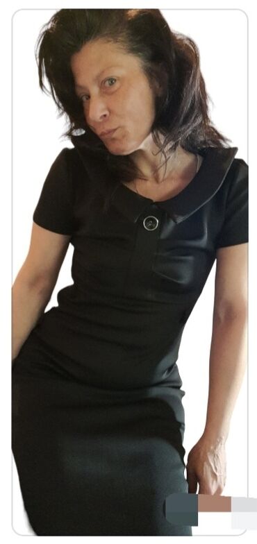 haljine u boho stilu: S (EU 36), color - Black, Cocktail, Short sleeves