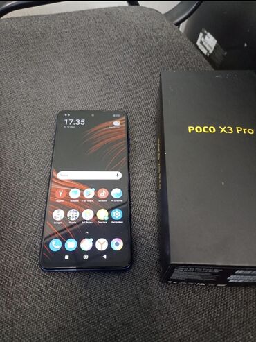 Poco: Poco X3 Pro, Б/у, 128 ГБ, цвет - Голубой, 2 SIM