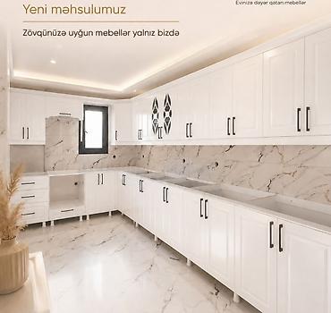 mermer metbex mebelleri: Yeni mətbəx mebeli dəsti – zövqə uyğun, müasir və zərif dizaynda — 1