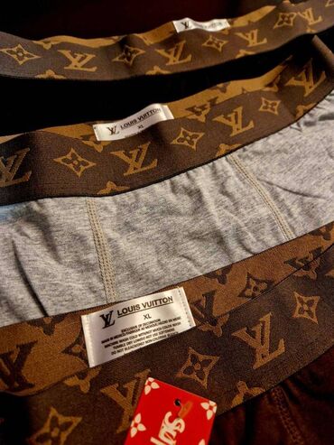 Čarape i donji veš: Gaće, XL (EU 54), Louis Vuitton, bоја - Braon, Pamuk — 2