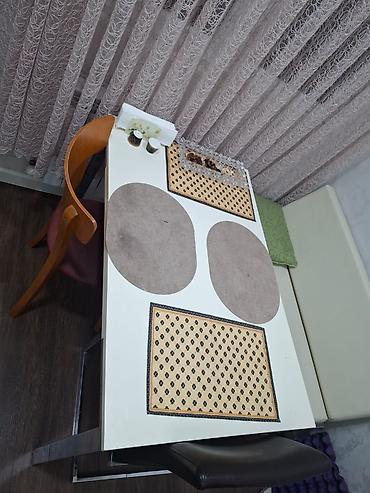Ölçü 110x70 sm Təzə alınıb, mətbəxdə çox yer tutduğu üçün satılır. Tək