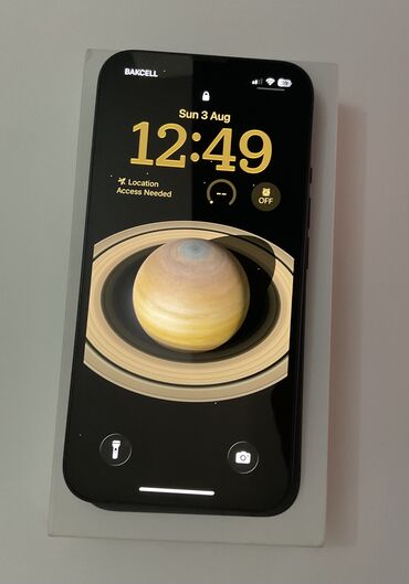Apple iPhone: IPhone 13, 128 GB, Midnight, Zəmanət, Simsiz şarj, Face ID
