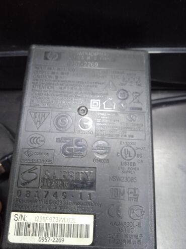 baku electronics planşetlər: Orijinal hp printer adapter.34 WOLT.25 AZN
