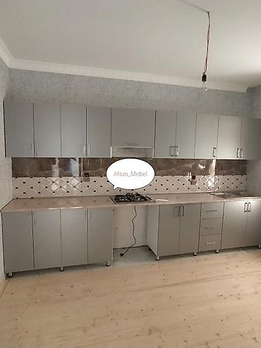 krem rengi metbex mebelleri: Sifarişlə mətbəx dəsti, Özü çəkən petlələr, Mat laminat, Kredit yoxdur, Pulsuz çatdırılma, Rayonlara çatdırılma — 2