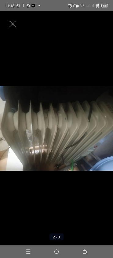 Yağlı radiator tipli elektrikli isidici - Tip: Yağla doldurulan