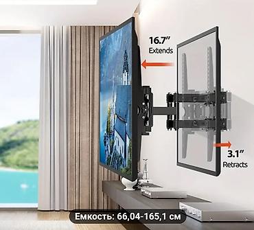 Ofis ləvazimatları: 32-65 ledə kimi original möhkəm iki qollu televizor tutacağı — 5