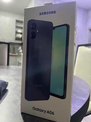 повербанк на солнечной батарее: Samsung Galaxy A06, Жаңы, 128 ГБ, түсү - Кара, 2 SIM