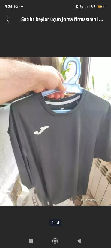 kisi alt geyimleri satisi: Futbolka Joma, 2XL (EU 44), rəng - Qara