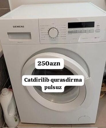 tikiş maşını averlok: Paltaryuyan maşın Siemens, 6 kq, Avtomat, Qurutmasız, Kredit yoxdur