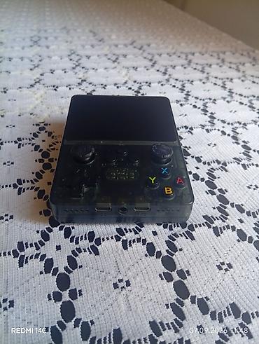 nintendo switch lite 100$: R35S Portativ retro oyun konsolu - Şəffaf (tünd yaşıl) korpus — 1
