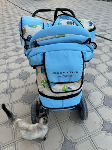 сумка органайзер для коляски: Балдар арабасы, түсү - Көгүлтүр, Колдонулган