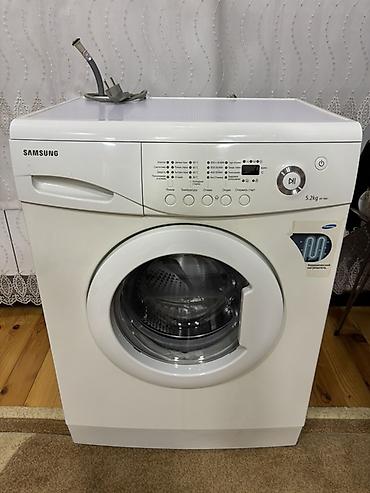 maṣın: Samsung paltaryuyan maşın - Yük: 5.2 kq - Ön qapaqlı, iri lyuk - — 1