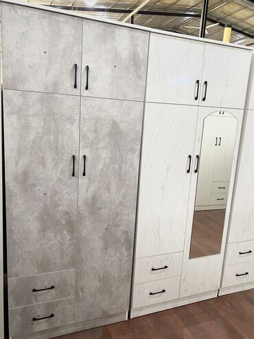 Шкафы для одежды: Шкафы 2 створчатые Эки эшик Эки коздуу шкаф Двух дверный Шифоньер — 5