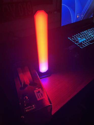 dekor masa: RGB masa işıq sütunu – pultla idarə olunan atmosfer lampası - RGB IC — 4