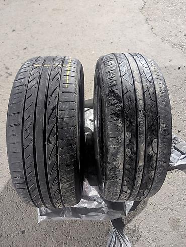215 50 17 шины: 2 Пары летних шин (по 2 шт.) разнопарки Bridgestone 215/55/17 Hankook — 2
