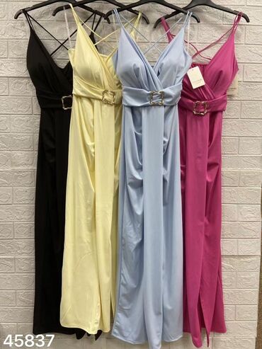 Haljine: Moda One size, bоја - Svetloplava, Večernji, maturski, Na bretele — 11