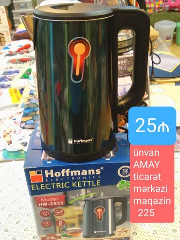 hofman: Elektrik çaydan 2.1 - 2.5 l, Yeni, Ünvandan götürmə, Ödənişli çatdırılma