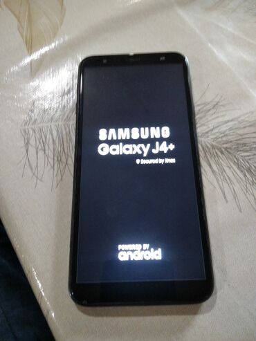 samsung j4 ekranı: Samsung Galaxy J4 Plus, 16 GB, rəng - Qara, Sensor, İki sim kartlı, Face ID