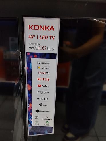 black sharp: Смарт‑телевизор KONKA 43" LED TV (powered by webOS Hub) Основные — 2