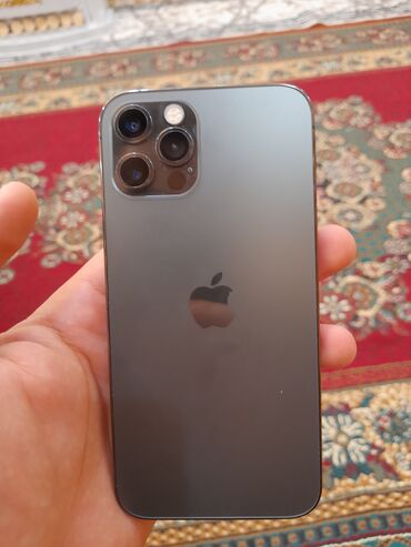 2 ci əl telefonlar kreditlə: IPhone 12 Pro, 128 GB, Graphite, Barmaq izi, Simsiz şarj, Face ID