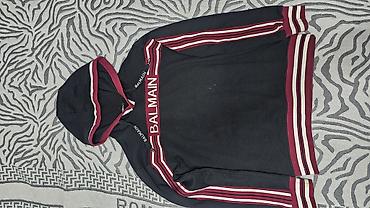 Толстовки: Мужская толстовка, S, Balmain, Б/у, цвет - Черный — 3