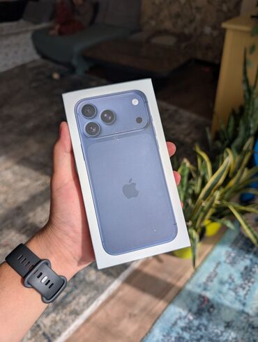 номера телефон: IPhone 17 Pro Max, Жаңы, 256 ГБ, Көк, 100 %